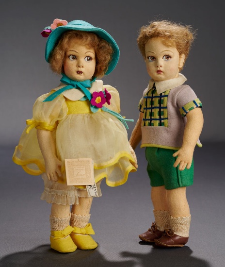 Brunette Child in Yellow Organdy Costume, Series 111 800/1100