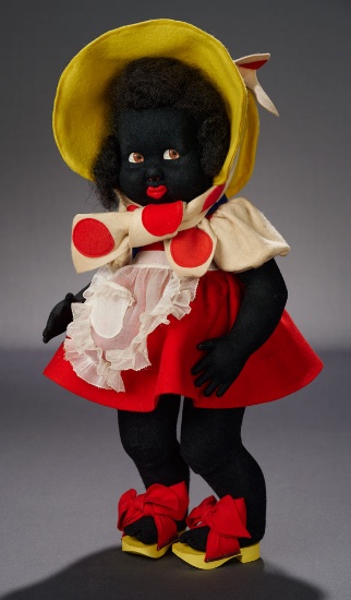 Black-Complexioned Child with Yellow Sunbonnet, Series 573 3000/4000