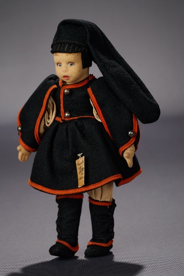 Felt Miniature Turk in Traditional Costume 300/400