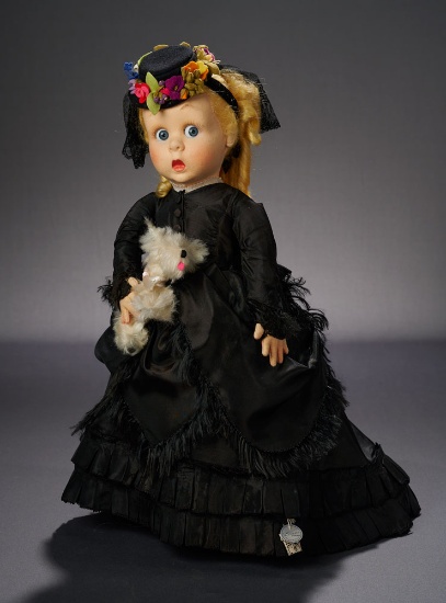 Blonde "Merry Widow" with Glass Googly Eyes 1200/1500