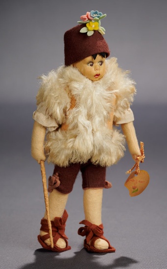 Brown-Eyed Miniature Boy in Sheepskin Vest, Model 310/7 300/400