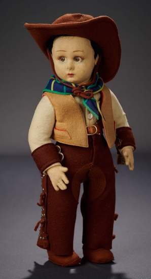 Black-Haired Cowboy with Silver Studded Chaps, Series 80/23 1000/1400