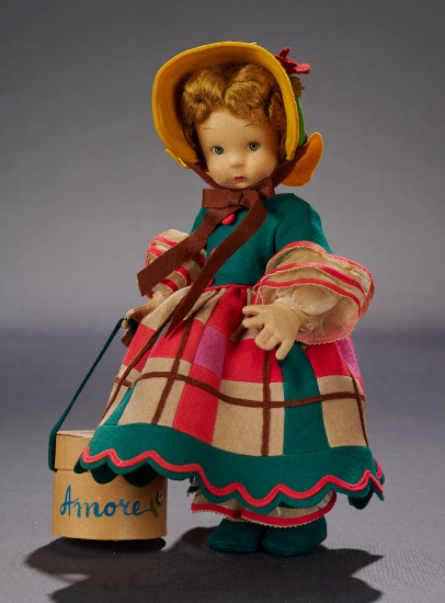 Blonde-Haired Girl with Hat Box, BC/27 400/500
