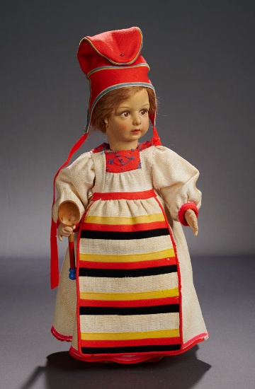 Brown-Haired Girl "Ninetta" in Costume of Lapland 400/500