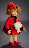 Auburn-Haired Child in Fashionable Red Ensemble, Series 111 900/1200