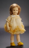 Brown-Haired Smiling Girl in Yellow Organdy Dress, Series 149/29 1200/1500