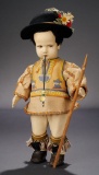 Black-Haired Character Boy with Hand-Painted Pipe, 300 Series 700/900