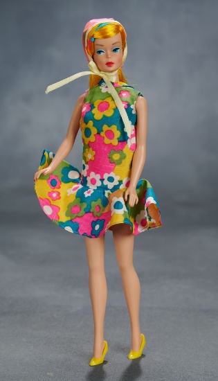 Color Magic Barbie Doll, 1966, Wearing #1778 "Bloom Burst" Fashion $400/500