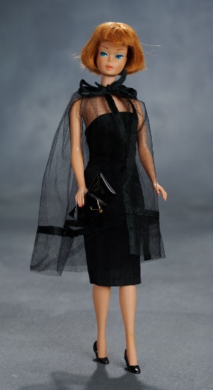 Titian American Girl Barbie Doll, 1965, Wearing "Black Magic" Ensemble $200/300