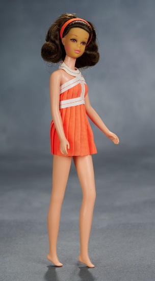Brunette No Bangs Francie doll, 1971, in original outfit  $500/600