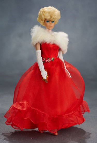 Platinum Blonde Bubble Cut Barbie Doll Wearing "Junior Prom" Fashion $200/300