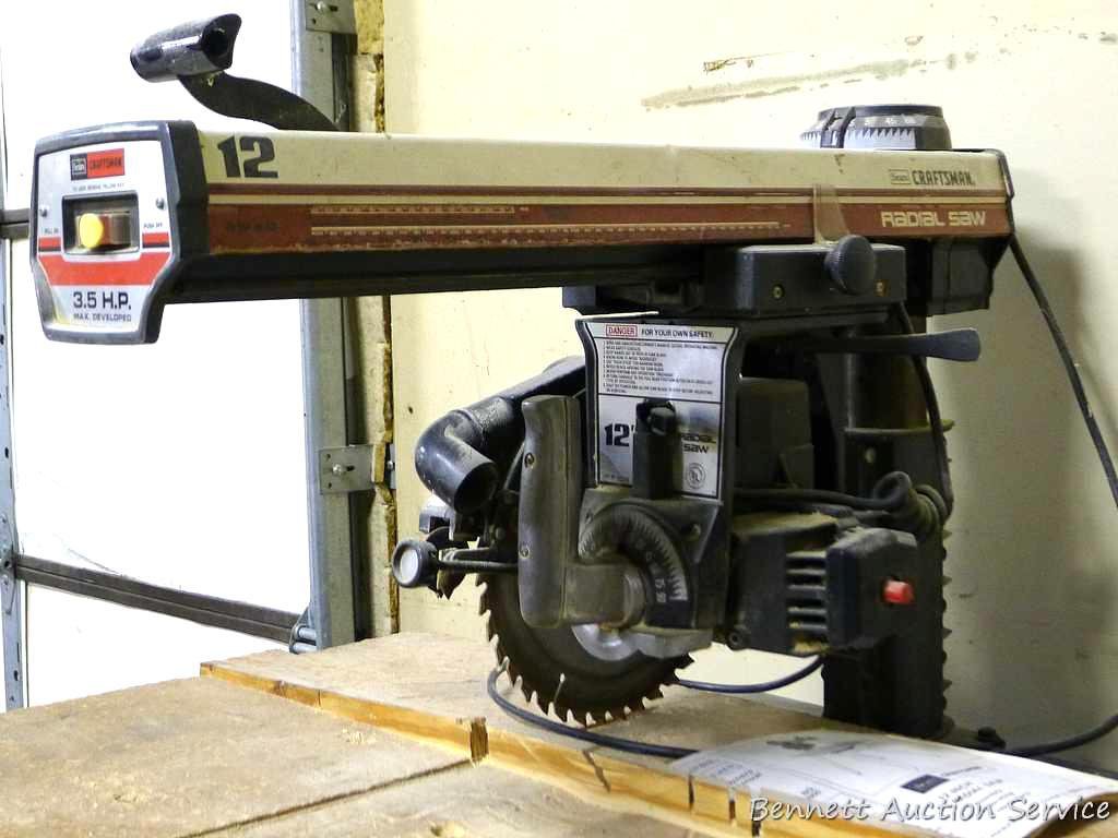 Craftsman 12 inch radial arm saw Model No. Proxibid