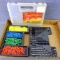 Tool Cache 300 piece anchor set with 17 drills and 7 piece bit set. Model 51261. Appears complete.
