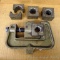 ATCO portable hydraulic hose fitting crimper with No. 6, 8, 10 and 12 die sets. Great for repairs in