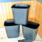 Three Rubbermaid Commercial Product trash cans. Approx. 13-1/2