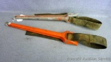 Two Rigid No. 5 strap wrenches. Appear in good shape.