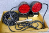 Towing magnetic lights.