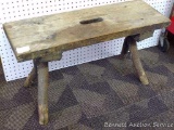 Rustic wooden bench, 11