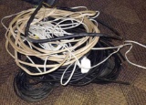 Assorted lengths of copper cable up to 12 gauge