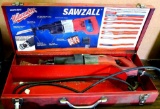 Milwaukee Sawzall with case. End shows wear. Worked when tested.