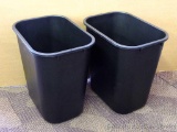 Two Rubbermaid Commercial Product trash cans. Approx. 13-1/2