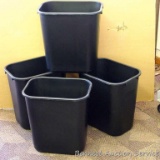 Four Rubbermaid Commercial Product trash cans. Approx. 13-1/2