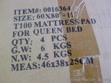 Four queen size mattress pads, NIB.
