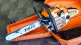 Stihl 028 AV Super chainsaw, electronic quick stop with Husqvarna case. 16