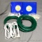 12' and 18' weatherproof rope lights work down to -5 degrees, includes clips and connectors. Tested,