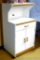 Nice microwave stand is sturdy and in good condition. Stands 4' tall x 25