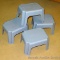 Four handy little step stools are in great shape. Measure 8-1/2