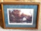 Autumn Shoreline framed and matted print by Terry Redlin. Frame measures approx. 23
