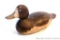Antique wooden duck decoy with glass eyes is approx. 13