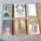 Six antique novels with beautifully illustrated covers, copyright dates back to 1906. Titles include