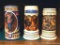 Three Old Style beer steins, 1990, 1991, 1992 - tallest is 7-1/2