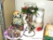 Christmas and penguin candle decorations up to 11-1/2