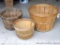 One bushel basket and two small bushel style baskets - all in good shape.