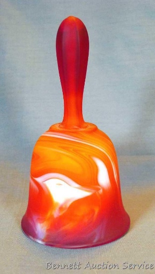 Imperial Glass red slag glass bell, #720 is in good condition with no cracks or chips noted.