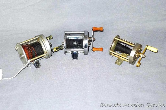 Three Vintage Fishing Reels: Pflueger Supreme, Lakeside Abbey & Imbrie, South Bend #1131A