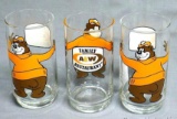 Three A&W glasses in good shape. Each stands 5-3/4