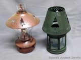Northwoods themed decorative candle holder and lantern. Lantern stands approx. 11