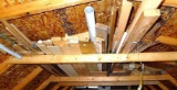 All the wood in the rafters of the shed including 2 x 12
