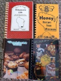Cook books including Wisconsin Lite, Honey Recipes from Wisconsin, Think Like a Chef, Quick Cuisine,