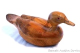 Wood duck carved out of butternut by Irv Phillips is nearly 15