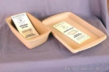 Two Pieces of Pampered Chef Stoneware: Loaf Pan #1415 - 11