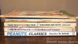 5 Vintage Peanut & Charlie Brown Books in varying condition