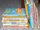 Children's books as pictured. Titles include 'Baby Animals', 'Flat Stanley', 'The Pig Who Saw