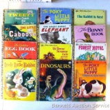 12) Little Golden Books, titles include the Poky Little Puppy Follow His Nose Home; The Bunny Book;