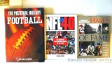 The Pictorial History of Football; NFL Top 40; Sports Illustrated Halls of Fame;