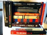 Assorted books as pictured. Some titles included are The Order of Things; The Crime Encyclopedia;